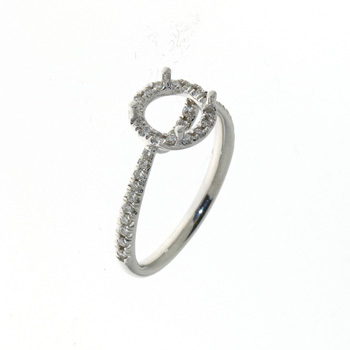 RLD0053 18k White Gold Diamond Ring