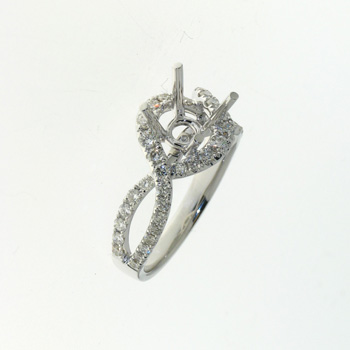 RLD0092 18k White Gold Diamond Ring