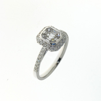 RLD0094 18k White Gold Diamond Ring