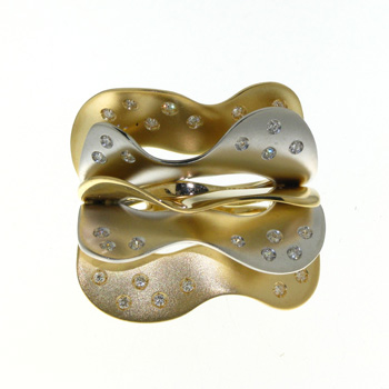 RLD01009 18k Yellow Gold Diamond Ring