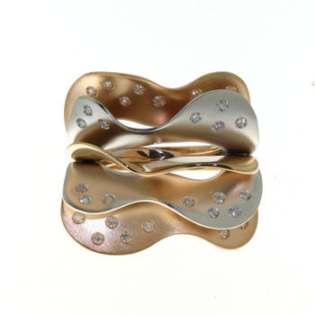 RLD01010 18k White & Rose Gold Diamond Ring