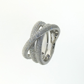 RLD01038 18k White Gold Diamond Ring