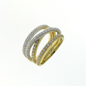 RLD01040 18k White & Yellow Gold Diamond Ring