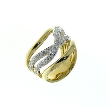 RLD01043 18k White & Yellow Gold Diamond Ring
