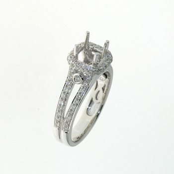 RLD01060 18k White Gold Diamond Ring