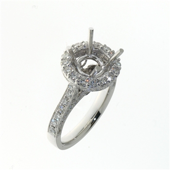 RLD01086 18k White Gold Diamond Ring