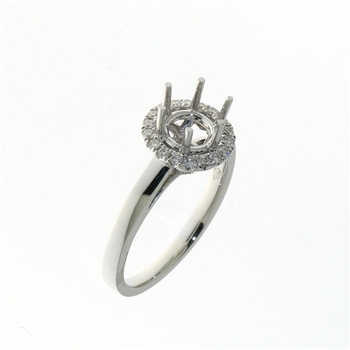 RLD01089 18k White Gold Diamond Ring