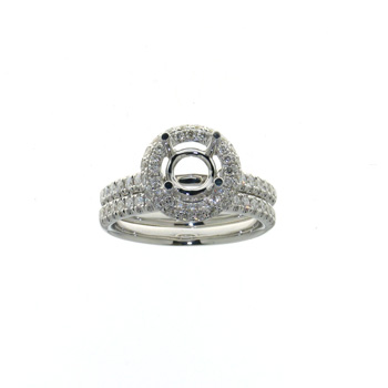 RLD01095 18k White Gold Diamond Ring