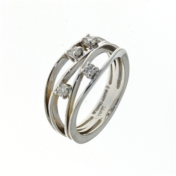 RLD01119 18k White Gold Diamond Ring