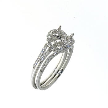 RLD01124 18k White Gold Diamond Ring