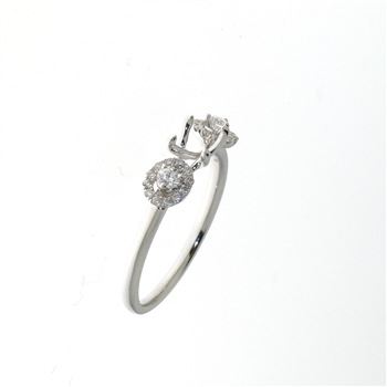 RLD01136 18k White Gold Diamond Ring