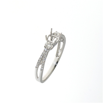 RLD01137 18k White Gold Diamond Ring