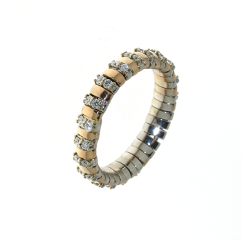 RLD01197 18k White & Rose Gold Diamond Ring