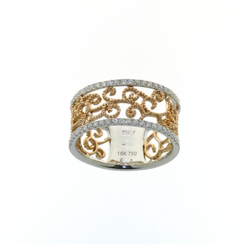 RLD01206 18k White & Rose Gold Diamond Ring