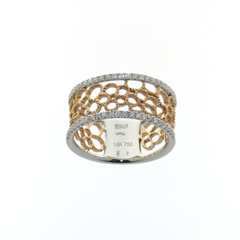 RLD01207 18k White & Rose Gold Diamond Ring