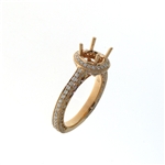 RLD01296 18k Rose Gold Diamond Ring