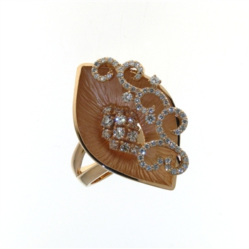 RLD01415 18k Rose Gold Diamond Ring