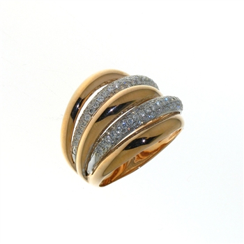 RLD01423 18k White & Yellow Gold Diamond Ring