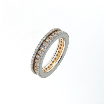 RLD01435 18k White & Rose Gold Diamond Ring