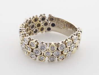 RLD4366 18k Yellow & White Gold Diamond Ring