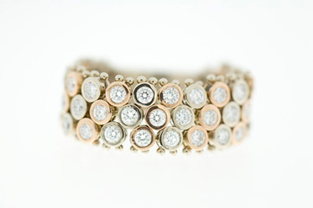 RLD4368 18k Rose Gold Diamond Ring