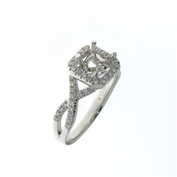 RLD4373 18k White Gold Diamond Ring