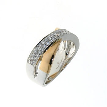 RLD4376 18k White & Rose Gold Diamond Ring