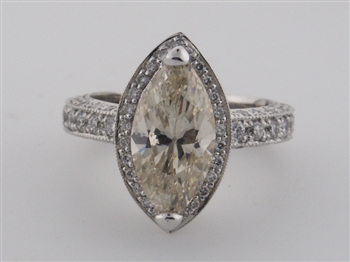 RLD5076 18k White Gold Diamond Ring