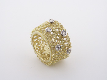 RLD5107 18k Yellow Gold Diamond Ring