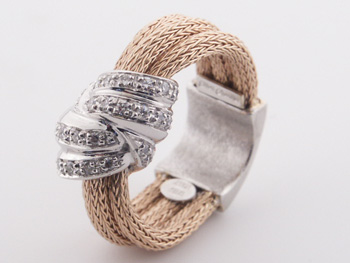 RLD5148 18k White & Rose Gold Diamond Ring