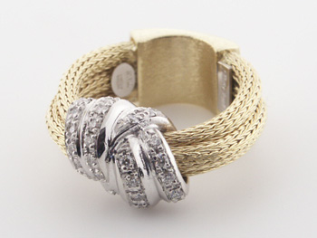 RLD5149 18k White & Yellow Gold Diamond Ring
