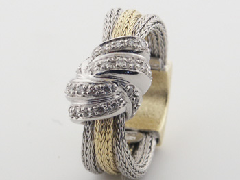 RLD5152 18k White & Yellow Gold Diamond Ring