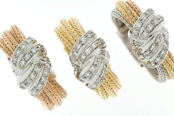 RLD5153 18k Rose & White Gold Diamond Ring