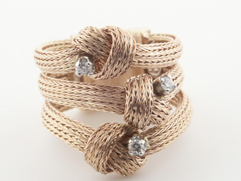 RLD5158 18k Rose Gold Diamond Ring