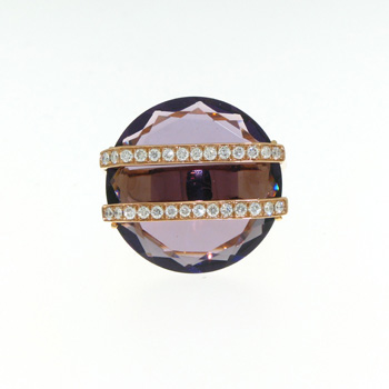 RLD5268 18k Rose Gold Diamond Ring