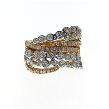 RLD6039 18k Rose Gold Diamond Ring