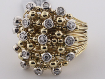 RLD6047 18k Yellow Gold Diamond Ring