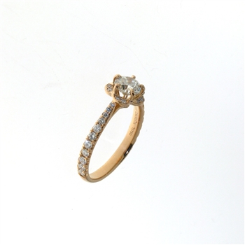 RLD6052 18k Rose Gold Diamond Ring