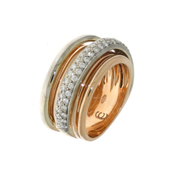 RLD7000 18k Rose & White Gold Diamond Ring