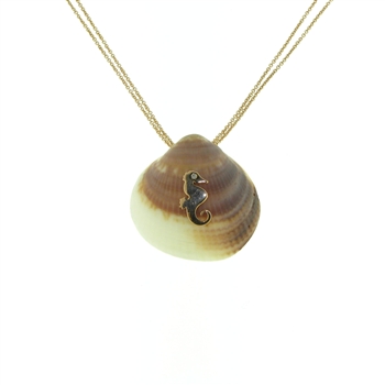 SG1012 Nami 18k Rose Gold Seashell Necklace