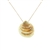 SG1015 Cote D'Azur 18k Rose Gold Diamond Seashell Necklace