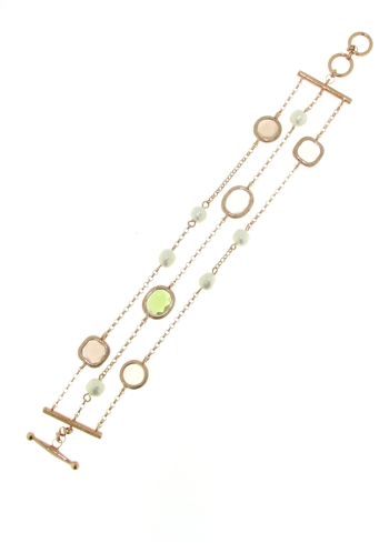 SSB1152 Sterling Silver Pearl Bracelet