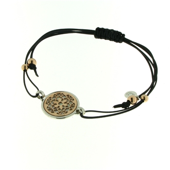 SSB1207  Sterling Silver Disc Bracelet