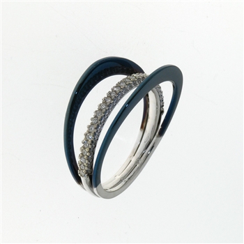 RLD01072 18k White Gold Diamond Ring