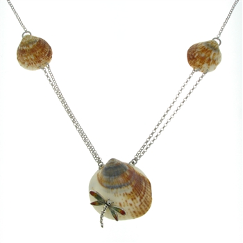 SG1060 Sterling Silver Seashell Necklace