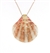 SG1089 Sterling Silver Diamond Seashell Pendant