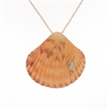 SG1092 Sterling Silver Seashell Pendant