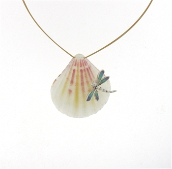 SG1099 Sterling Silver Seashell Necklace