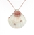 SG1100 Sterling Silver Diamond Seashell Necklace