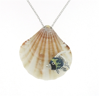 SG1102 Sterling Silver Seashell Necklace